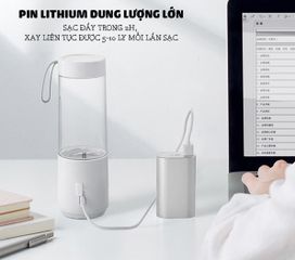 Máy Xay Sinh Tố Cầm Tay Bear BL-B35V1 - Đa Năng, Thiết Kế Hài Hòa, Lưỡi Dao Inox 304, Dung Tích 350ml, Tiện Lợi Mang Đi