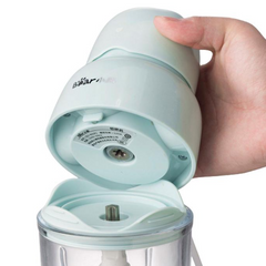 Máy Xay Thực Phẩm Đa Năng Bear QSJ-B01P1 - Thiết Kế Nhỏ Gọn, 120W, Thủy Tinh Chịu Nhiệt, Lưỡi Dao Inox, Tiện Dụng Cho Bé Ăn Dặm