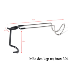 Móc Treo Đa Năng Cắm Trại Dã Ngoại - Thép Không Gỉ Chống Trượt, Phù Hợp Với Mọi Hoạt Động Ngoài Trời, Chịu Tải Tối Đa 50kg