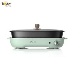 Nồi Lẩu Nướng 3 Khay Bear SUBE004 - Đa Năng 1200W, Chế Biến Nướng, Lẩu, Chiên Cho Gia Đình 3-6 Người, Dễ Dàng Sử Dụng