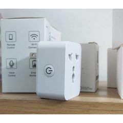 Ổ cắm thông minh WiFi Tuya 16A - 3500W Loại 2 Chân, Điều Khiển Bằng Điện Thoại & Trợ Lý Ảo Alexa, Giúp Tiết Kiệm Năng Lượng