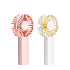 Quạt Cầm Tay Mini Deli 85801 - Quạt Sạc USB Nhanh Chóng, Thiết Kế Nhỏ Gọn, Dễ Dàng Mang Đi - Màu Hồng và Trắng