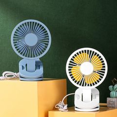 Quạt Kẹp USB Deli 85810 - Quay 90 Độ, 2 Tốc Độ Gió, Quạt Tích Điện Mini Cho Bàn Làm Việc, Học Tập, Tiện Lợi, Không Ồn