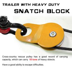 Ròng rọc Ruggel 10 tấn cho Offroad - Thiết bị cắm trại chất lượng cao, dễ sử dụng và bảo quản, phù hợp cho xây dựng và vận chuyển hàng hóa
