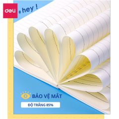 Sổ tay ghi chép Deli LA560-N14 - Gáy lò xo, 60 trang A5, chất liệu chống lóa, họa tiết trẻ trung, tiện dụng cho học sinh và văn phòng