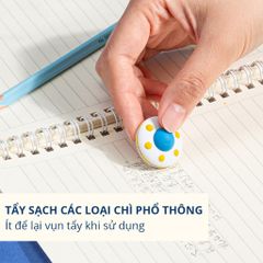 Tẩy Hình Phi Hành Gia Deli 71087 - Tẩy Dễ Thương Cho Trẻ Em, Thiết Kế Nhỏ Gọn, Không Làm Hỏng Giấy, Thích Hợp Trường Học