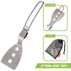 Thìa Gấp Gọn Inox 304 Dùng Cho Cắm Trại & Dã Ngoại - Chống Gỉ, Tiện Dụng Cho Nấu Ăn Ngoài Trời