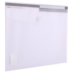 Túi Hồ Sơ A4 Deli E5504 - Chống Thấm Nước, Bảo Vệ Tài Liệu, Chất Liệu PP Mịn, Nút Bấm Cao Cấp, Đa Dạng Màu Sắc