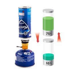 Đầu kết nối van chiết gas từ bình gas mimi sang bình gas lùn cho cắm trại - Tiện lợi và dễ sử dụng, tiết kiệm chi phí!