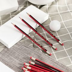 Vỉ 10 Bút Chì Lục Giác Deli Kèm Đầu Tẩy 33158/33159 - Bút Vẽ Chất Lượng Cao, Tiện Lợi Cho Học Tập Và Nghệ Thuật