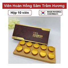 Viên hoàn hồng sâm trầm hương Kyung Nam Hàn Quốc - Thực phẩm bổ sung sức khỏe, tăng cường sức đề kháng, giảm mệt mỏi, hộp 10 viên