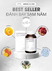 Viên uống hỗ trợ trắng da giảm thâm nám Luminous Extra White - Giúp da sáng khỏe, đều màu, bảo vệ da khỏi tác hại UV - Hộp 60 viên Mỹ