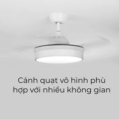 Đèn Quạt Trần Thông Minh Xiaomi Yeelight C1060 - Đèn LED & Quạt 2 Trong 1, Điều Khiển Từ Xa, Thiết Kế Gọn Gàng, Tiết Kiệm Điện