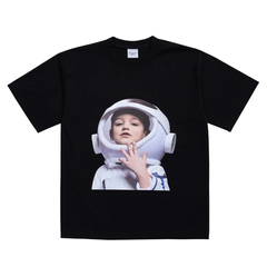 Áo thun Acmé de la vie ADLV Baby Face Short Sleeve T-Shirt Black Astronaut