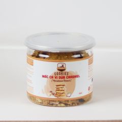 Bánh ăn kiêng Cookies vị dừa caramel Bazanland - Hương vị thơm ngon với hạt macca, đóng hộp tiện lợi, dinh dưỡng bổ sung 250g/400g