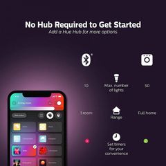 Bóng Đèn Thông Minh Philips HueWCA 9W A60 E27 - Đèn LED Thay Đổi 16 Triệu Màu - Tương Thích Smart Home, Điều Khiển Bằng Giọng Nói