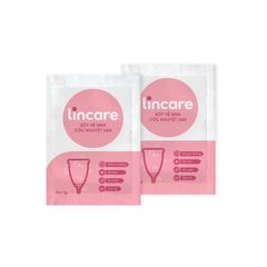 Bột Vệ Sinh Tiệt Trùng Cốc Nguyệt San Lincare - Giúp Khử Mùi, Làm Sáng, Tăng Tuổi Thọ Cốc Nguyệt San, Hộp 12 Gói Tiện Dụng