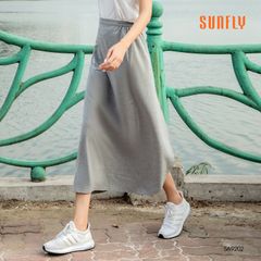 Chân váy chống nắng cotton SUnfly SA9202 có cúc chỉnh eo