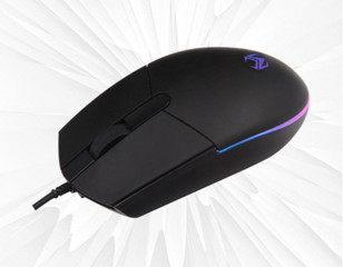 Chuột USB có dây Mixie M02 - Chuột chơi game 3 phím bấm, thiết kế thể thao, LED đổi màu, độ nhạy 1000 DPI, hàng chính hãng