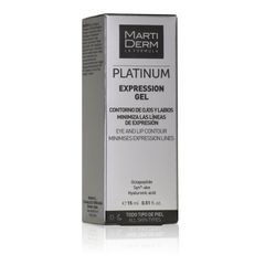 Gel giảm nếp nhăn mắt và môi MartiDerm Platinum Expression Gel 15ml - Ngăn ngừa lão hóa, làm căng da, tăng cường collagen, phù hợp mọi loại da