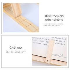 Giá Đỡ Đọc Sách Chống Cận Thị Khung Gỗ Tự Nhiên - Hỗ Trợ Điều Chỉnh Khoảng Cách Mắt và Sách, Bảo Vệ Đôi Mắt Bạn