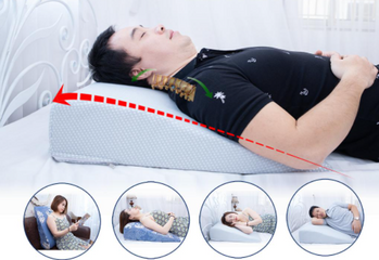 Gối Chống Trào Ngược Người Lớn Yorokobi - Thiết Kế Chống Trượt, Chất Liệu PU Foam, Hỗ Trợ Cột Sống, Sự Lựa Chọn Tuyệt Vời Cho Giấc Ngủ Thoải Mái