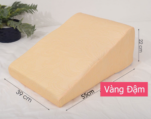 Gối Gác Chân Đa Năng Airu Hỗ Trợ Bảo Vệ Tĩnh Mạch - Giúp Ngủ Ngon, Ngừa Tê Bì, Vọp Bẻ - Chất Liệu PU Foam Cao Cấp, Kích Thước 55x39x22cm
