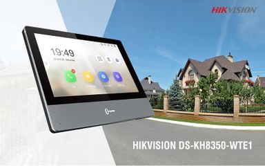 Màn Hình Chuông Cửa Hikvision DS-KH8350-WTE1 Cảm Ứng 7 Inch - Thiết Bị Nhà Thông Minh Tích Hợp Mic, Loa Ngoài, Đàm Thoại HD