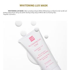 Mặt Nạ Dưỡng Trắng Da G-White Tegoder Whitening Lux Mask - Sáng Da, Giàu Dinh Dưỡng, Phù Hợp Mọi Loại Da