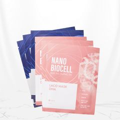 Mặt Nạ Tươi Nano Biocell Laco - Combo 6 Miếng Dưỡng Ẩm & Trẻ Hóa Da, Công Nghệ Bio-cellulose Tối Ưu Chăm Sóc Da