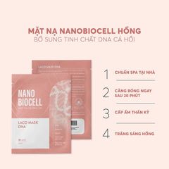 Mặt Nạ Tươi Nano Biocell Laco - Combo 6 Miếng Dưỡng Ẩm & Trẻ Hóa Da, Công Nghệ Bio-cellulose Tối Ưu Chăm Sóc Da
