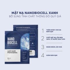 Mặt Nạ Tươi Nano Biocell Laco - Combo 6 Miếng Dưỡng Ẩm & Trẻ Hóa Da, Công Nghệ Bio-cellulose Tối Ưu Chăm Sóc Da