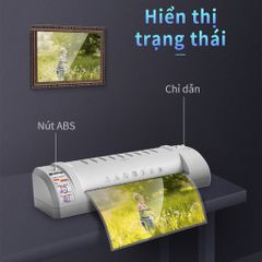 Máy Ép Nhựa Dẻo Deli E3893 A4/A5/B5 - Thiết Bị Bảo Quản Giấy Tờ Đa Năng Tiện Lợi, Công Suất 200W