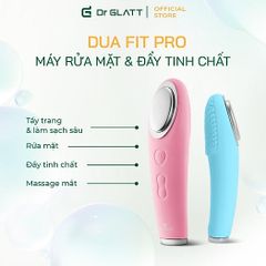 Máy rửa mặt Dr Glatt Dua Fit Pro - Thiết bị chăm sóc da công nghệ T-Sonic và Ion, Chống nước IPX7, 7 chế độ rung nhẹ nhàng.