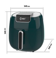 Nồi Chiên Không Dầu Comet CM6858 4.2L - Màn Hình Cảm Ứng, Công Nghệ Rapid Air Giảm 80% Dầu Mỡ, Dễ Dàng Vệ Sinh, Nấu An Toàn Tốt Cho Sức Khỏe