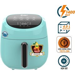Nồi Chiên Không Dầu Comet CM6838 - Nồi Chiên Điện Tử 4L Màn Hình Cảm Ứng LED, Tiết Kiệm Thời Gian Nấu Nướng, Dễ Sử Dụng