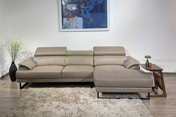 Sofa góc Elegance 54 - Sofa da thật hiện đại, phong cách Ý sang trọng, bền bỉ - Nội thất cao cấp Malaysia