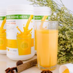 Sữa Nghệ Hera Bổ Sung Dinh Dưỡng - Hỗ Trợ Tiêu Hóa và Làm Đẹp Da - Chất Curcumin Từ Nghệ Vàng, Nguyên Liệu Nhập Khẩu Chất Lượng
