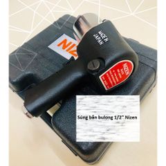 Súng bắn bulong 1/2'' Nizen đen kèm bộ khẩu 13-22 - Dụng cụ sửa chữa tiện dụng, lực siết 660 N.m, tốc độ 7500 vòng/phút
