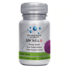 Viên Uống Giải Độc Gan Deep Blue Health Liv Well 660mg - Tăng Cường Chức Năng Gan, Bổ Sung Dinh Dưỡng Tự Nhiên 30 Viên