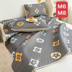 Chiếu điều hòa cao su non Tencel Latex 2D - Mẫu 2022 - Chất liệu mềm mại, thoáng mát, kháng khuẩn, kèm 2 vỏ gối và túi đựng tiện lợi.