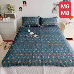 Chiếu điều hòa cao su non Tencel Latex 2D - Mẫu 2022 - Chất liệu mềm mại, thoáng mát, kháng khuẩn, kèm 2 vỏ gối và túi đựng tiện lợi.