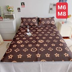 Chiếu điều hòa cao su non Tencel Latex 2D - Mẫu 2022 - Chất liệu mềm mại, thoáng mát, kháng khuẩn, kèm 2 vỏ gối và túi đựng tiện lợi.