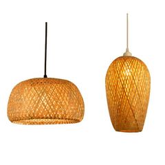 Combo 3 Đèn Lồng Mây Tre Thả Trần (2 Dài + 1 Ngắn) - Trang Trí Độc Đáo Phòng Khách, Phòng Ngủ, Quán Cafe