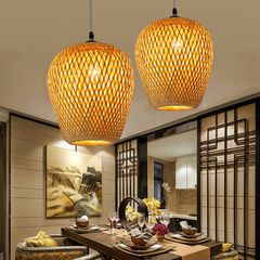 Combo 3 Đèn Lồng Mây Tre Thả Trần (2 Dài + 1 Ngắn) - Trang Trí Độc Đáo Phòng Khách, Phòng Ngủ, Quán Cafe