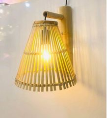 Đèn Mây Tre Trang Trí Hình Nơm Treo Tường 30cm - Đèn Lồng Thủ Công Mỹ Nghệ Cao Cấp, Kiểu Dáng Sang Trọng, Thân Thiện Với Môi Trường
