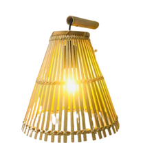 Đèn Mây Tre Trang Trí Hình Nơm Treo Tường 30cm - Đèn Lồng Thủ Công Mỹ Nghệ Cao Cấp, Kiểu Dáng Sang Trọng, Thân Thiện Với Môi Trường