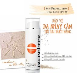 Kem Chống Nắng Dr.Belter Sun Protection Face Elixir SPF30 - Bảo Vệ Da Nhạy Cảm, Không Nhờn, Cung Cấp Độ Ẩm, Chống UVA & UVB