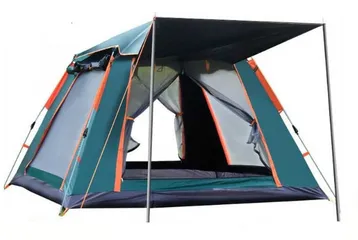 Lều cắm trại tự bung 4 cửa thông thoáng, lưới chống muỗi