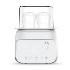 Máy Hâm Sữa Tiệt Trùng Điện Tử 4 Chức Năng Duy Nhất Duo 4 Fatzbaby FB3095MX - Hâm Sữa, Rã Đông, Tiệt Trùng 2 Bình 500W
